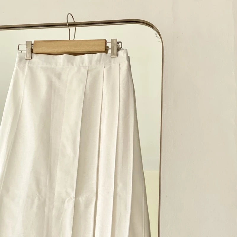VANILLA WHIRL| SIDE PLEATED