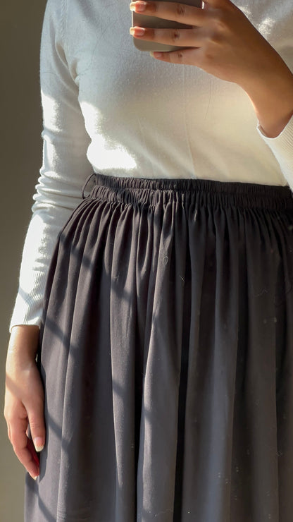 CARBON BLACK | FLOWY A-LINE