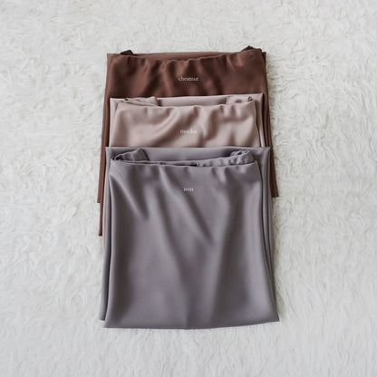 IRON GRACE | SATIN MIDI SKIRT